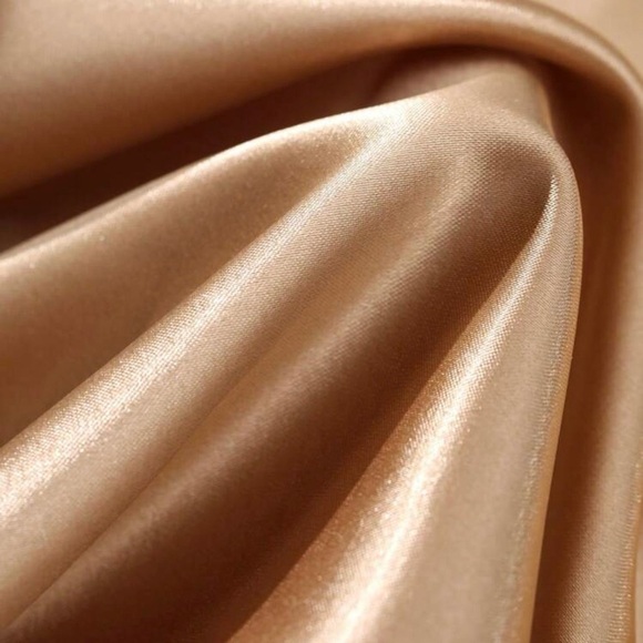 Women's Satin Pajama Set - Gold Size 12 XL - Picture 8 of 8